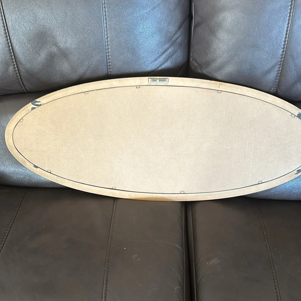Bud Light oval mirror logo sign